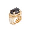 Aneis Anéis | Enamel Dark Quartz Ring Carolina Curado Jewelry