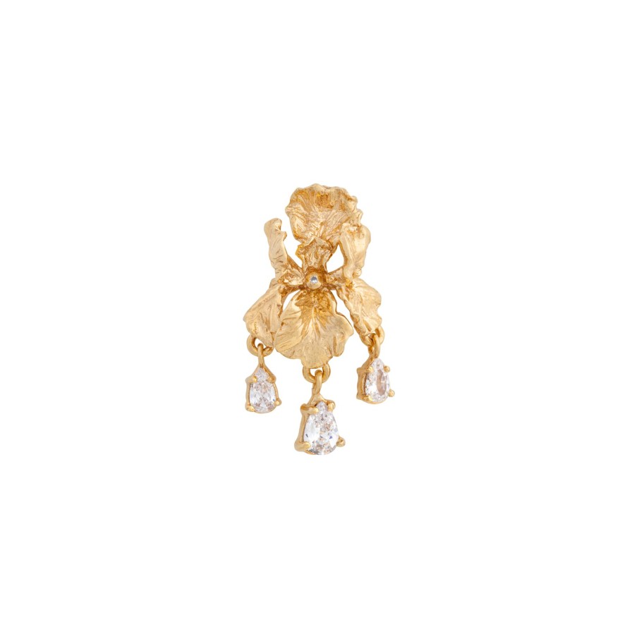 Brincos Brincos | Little Iris With Tears Drops Earring Brinco Unitario Carolina Curado Jewelry