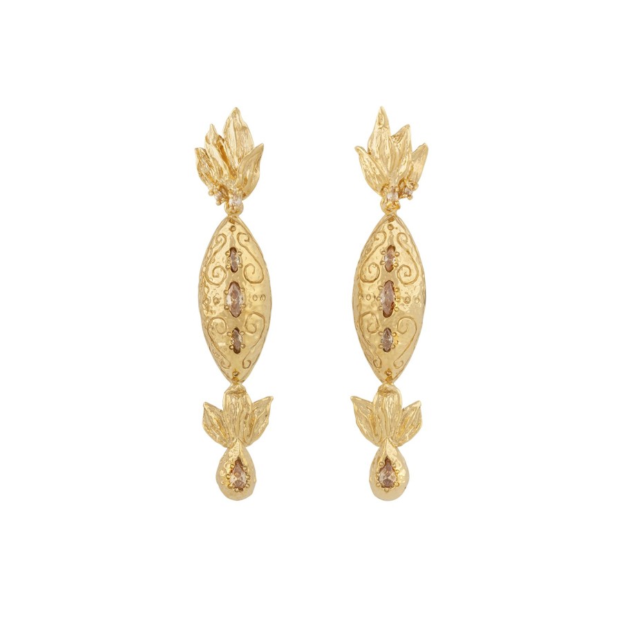 Brincos Brincos | Small Oval Leaves Earring Carolina Curado Jewelry