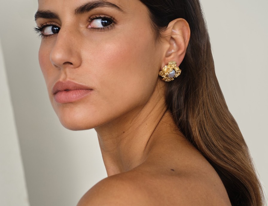 Brincos Brincos | Iris Petals Earrings Carolina Curado Jewelry Unitary Earring