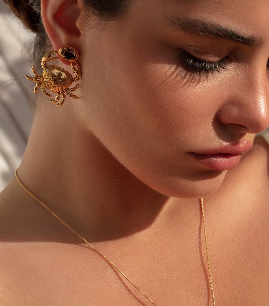 Brincos Carolina Curado | Vain Crab Earrings Carolina Curado Jewelry