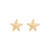 Brincos Brincos | Engraved Starfish Earrings (M) Carolina Curado Jewelry