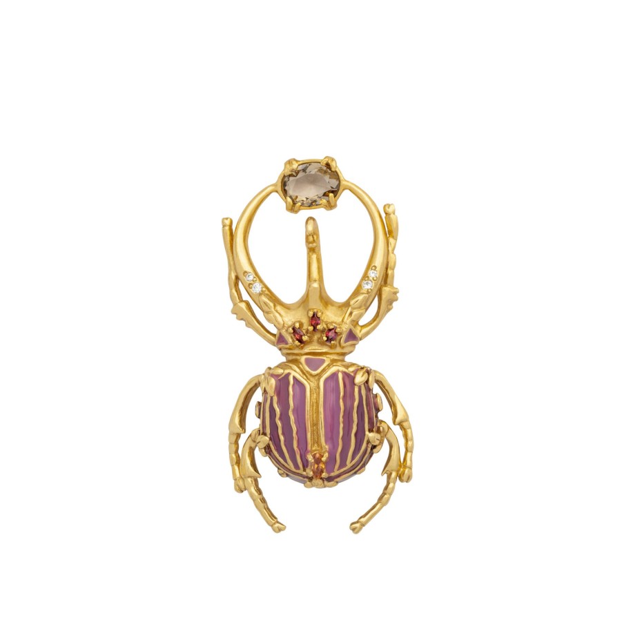 Brincos Carolina Curado | Royal Enamel Beetle Carolina Curado Jewelry